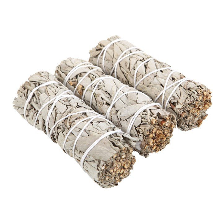 Set of 3 White Sage Smudge Wands - British D'sire