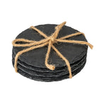 Set of Four Round Slate Coasters - Felt Placemats & Coasters - British D'sire