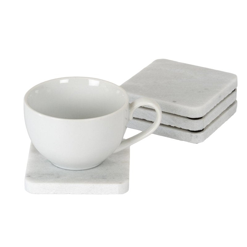 Set of Four Square Marble Coasters Secondary image