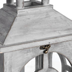 Set Of Three Wooden Lanterns With Archway Design - Lanterns - British D'sire