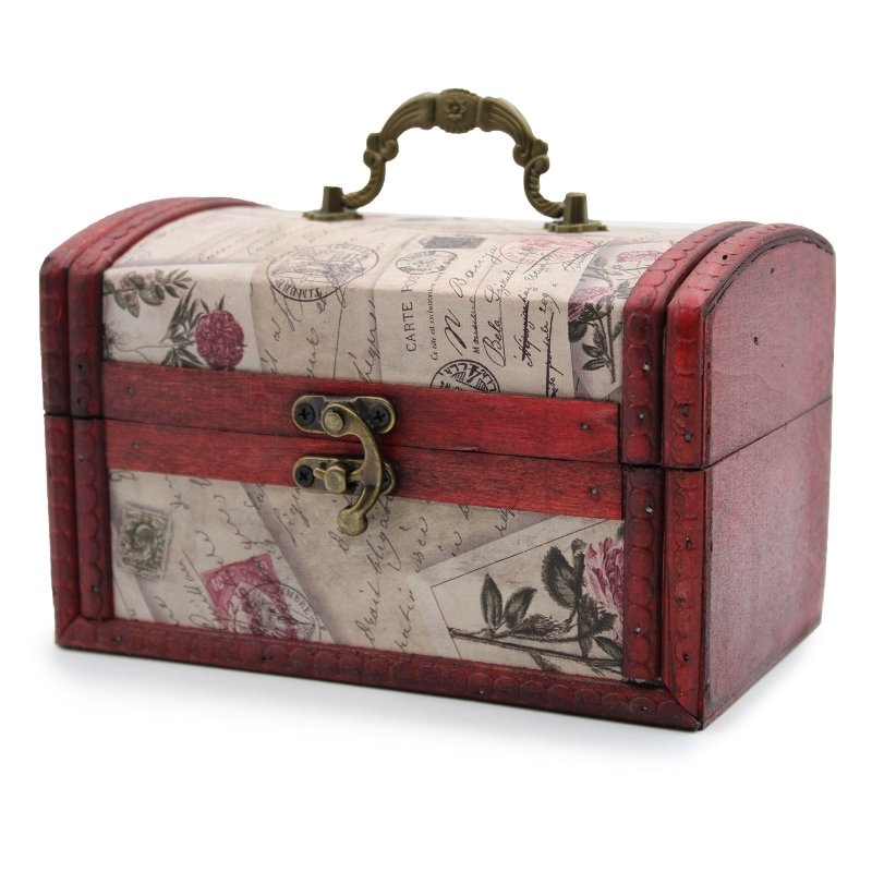 Sets of 2 Colonial Boxes - Rose Design - Storage Boxes - British D'sire