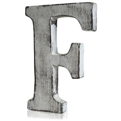 Shabby Chic Letters - F - Wooden Letters - British D'sire Main image