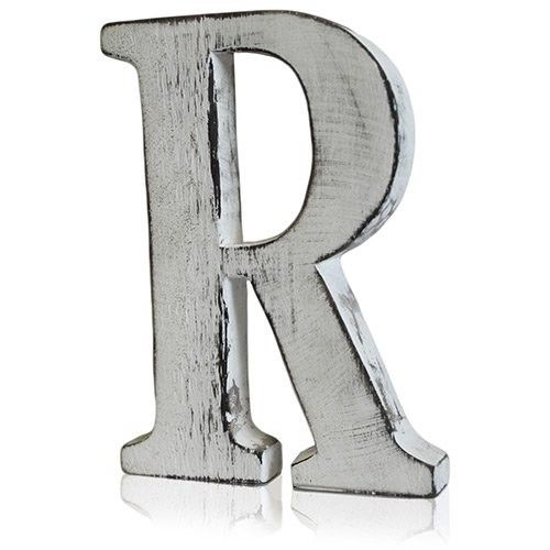 Shabby Chic Letters - R - Wooden Letters - British D'sire Main image