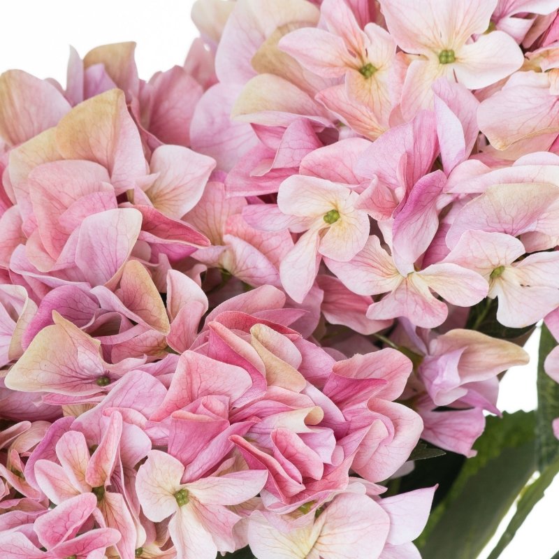 Shabby Pink Hydrangea Bouquet Artificial Flower Bunch - Artificial Flowers & Stems - British D'sire