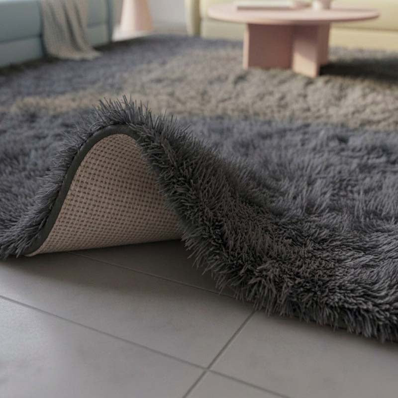 Shaggy Fluffy Rug Ultra Soft Plush Modern Floor Rug Non Slip Reverse - 80 x 150cm - Charcoal - British D'sire