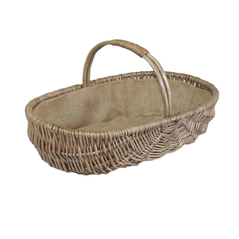 Shallow Antique Wash Lined Garden Trug Secondary image