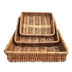 Shallow Wicker Tray - Serving Tray - British D'sire