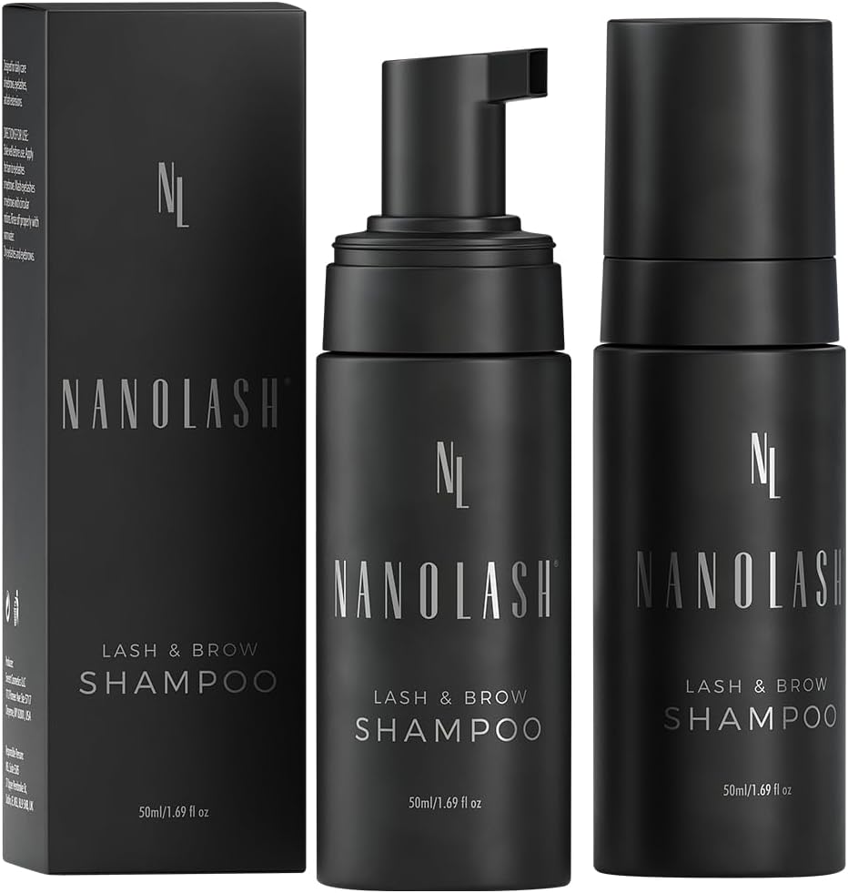 Nanolash Lash & Brow Shampoo 50 ml - cleansing shampoo for eyelashes and eyebrows, eyelash foam, eyelash extension cleanser Secondary image