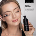 Nanolash Lash & Brow Shampoo 50 ml - cleansing shampoo for eyelashes and eyebrows, eyelash foam, eyelash extension cleanser