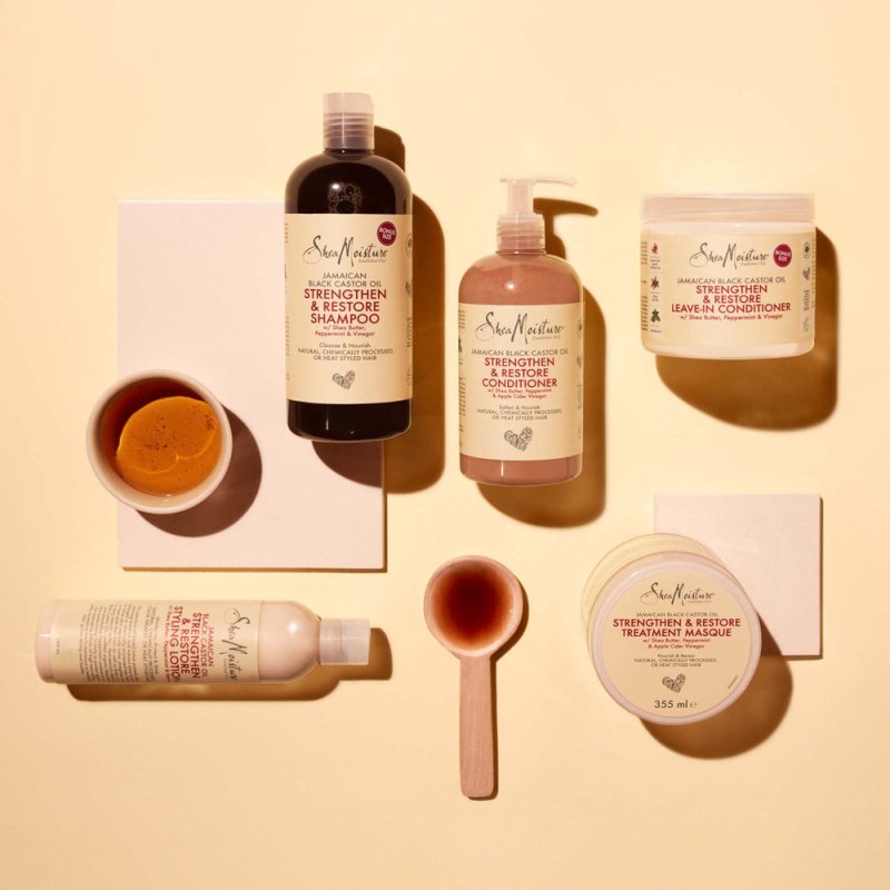 SheaMoisture Jamaican Black Castor Oil Strengthen & Restore Shampoo 473ml - Shampoo - British D'sire