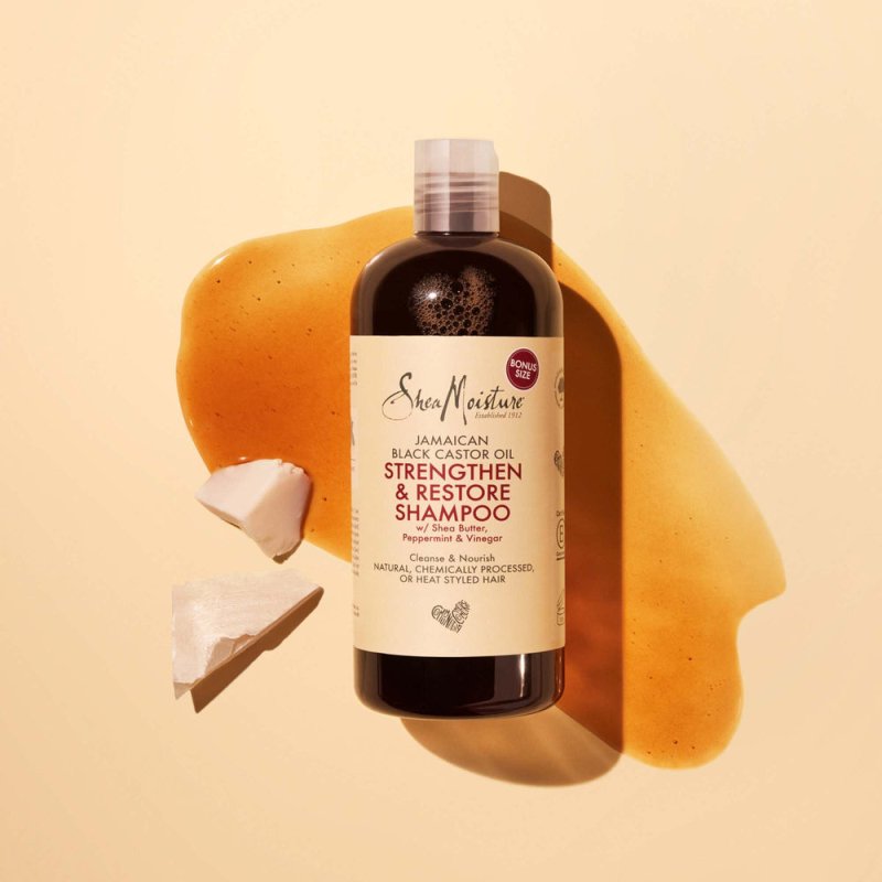 SheaMoisture Jamaican Black Castor Oil Strengthen & Restore Shampoo 473ml - Shampoo - British D'sire