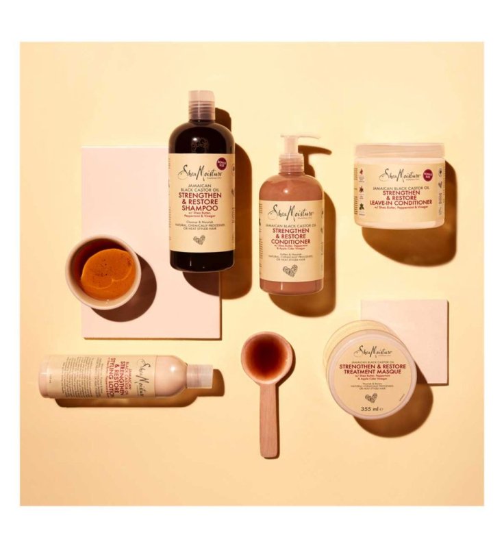 SheaMoisture Jamaican Black Castor Oil Strengthen & Restore Treatment Masque 355ml - Hair Mask - British D'sire