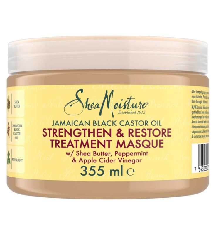 SheaMoisture Jamaican Black Castor Oil Strengthen & Restore Treatment Masque 355ml - Hair Mask - British D'sire