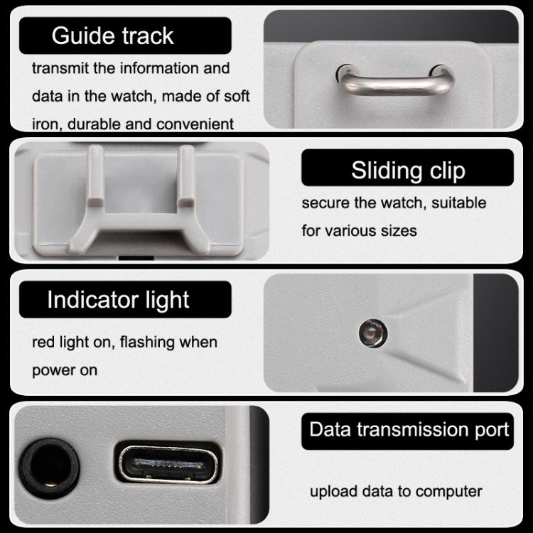 SHICHI Watch Maintenance Testing Fast Slow Tools Full Automatic Detector Mechanical Watch School(White) - British D'sire