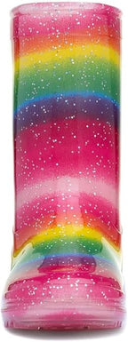 shoezone - Kids Multi Rainbow Glitter Welly - Kids shoes - British D'sire