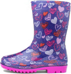 shoezone - Sunny Kids Purple Love Hearts Welly - Kids shoe - British D'sire