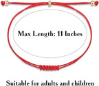 Shonyin 7 Knots Red String Bracelet Kabbalah Protection Thread Handmade String Bracelets Good Luck Gift for Women Men Girls Boys Family - Bracelets - British D'sire