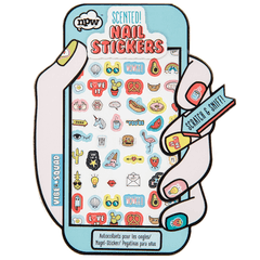 NPW Vibe Squad Girl's Stick On Nail Art Stickers Decals - Scented Nail Decoration Stickers Vibe Squad