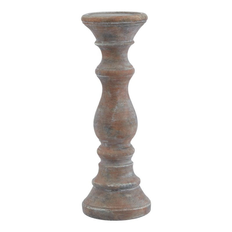 Siena Brown Column Candle Holder - Candle Holder - British D'sire