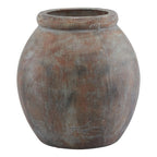 Siena Brown Jar Shaped Planter Decorative Home Accessory - Plant Pot - British D'sire
