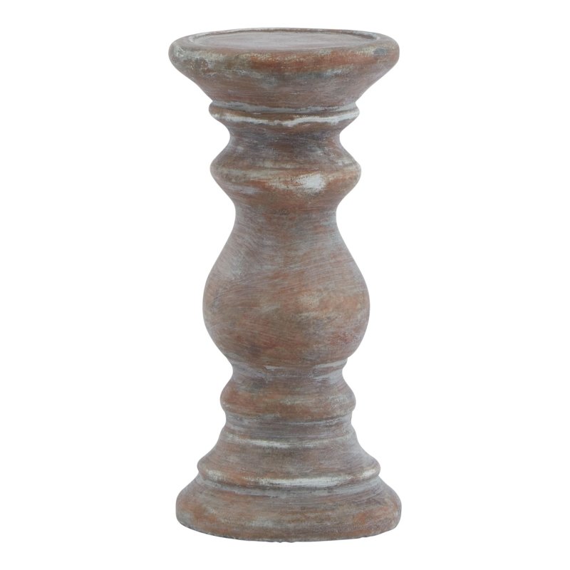 Siena Small Brown Column Candle Holder - Candle Holder - British D'sire