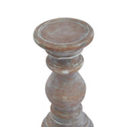 Siena Small Brown Column Candle Holder - Candle Holder - British D'sire