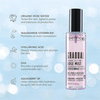 Sienna X Gradual Organic Self Tan Rose Mist Hyaluronic Acid & Niacinamide Facial Tanner - British D'sire