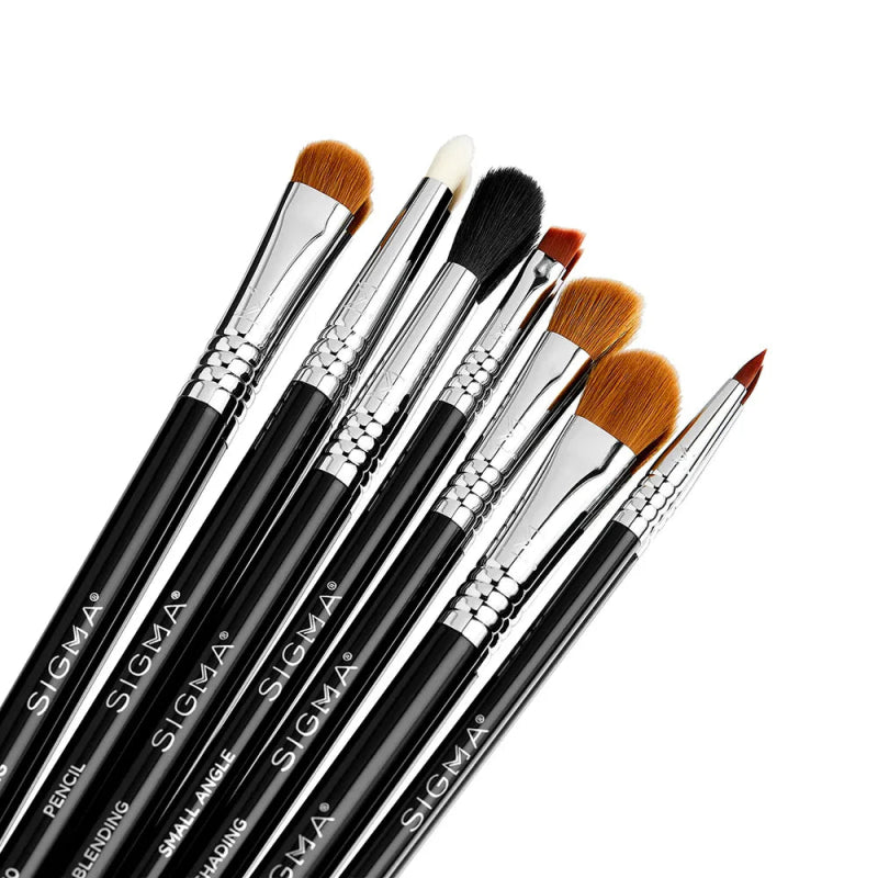 Sigma Beauty Basic Eye Brush Set - 7 Brushes - Eye Brush Set - British D'sire
