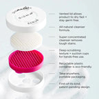 Sigma Beauty SigMagic™ Scrub - Brush cleansing palette - British D'sire
