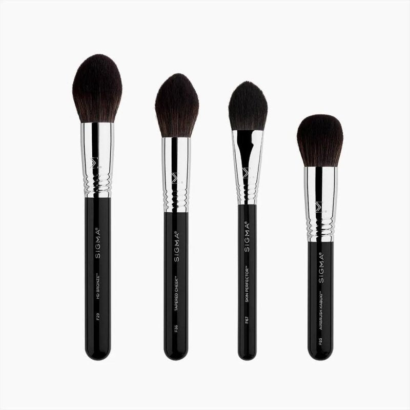 Sigma Beauty Studio Brush Set 4 Premium Face Brushes - Makeup Brushes - British D'sire