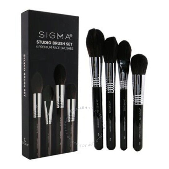Sigma Beauty Studio Brush Set 4 Premium Face Brushes - Makeup Brushes - British D'sire
