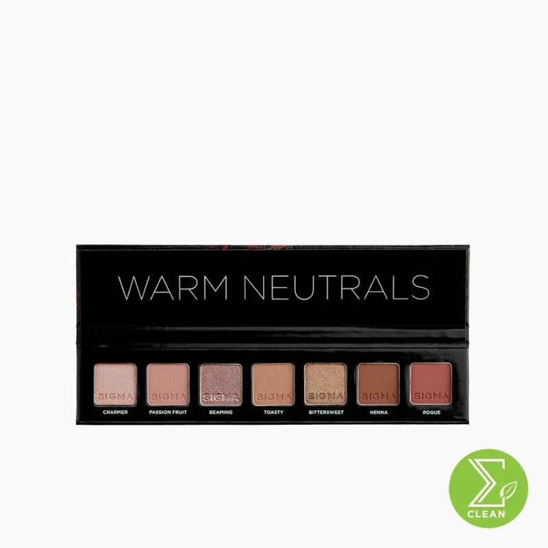 Sigma Beauty Warm Neutrals 7-Shade Eyeshadow Palette - Eyeshadow Palette - British D'sire Main image