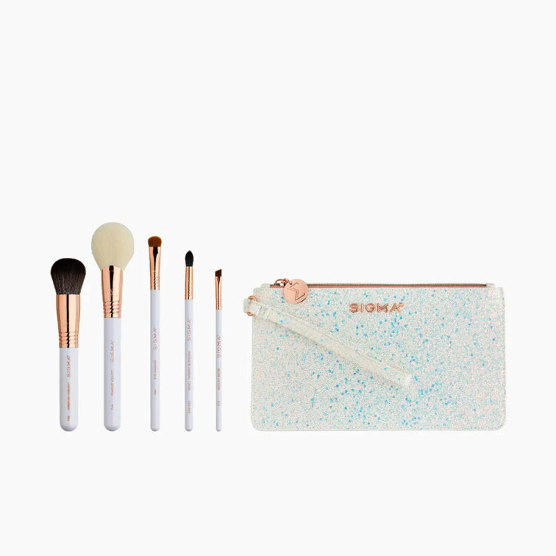 Sigma Beauty Winter Romance Wonderland Holiday Collection Glam Brush Set - Makeup Brushes - British D'sire