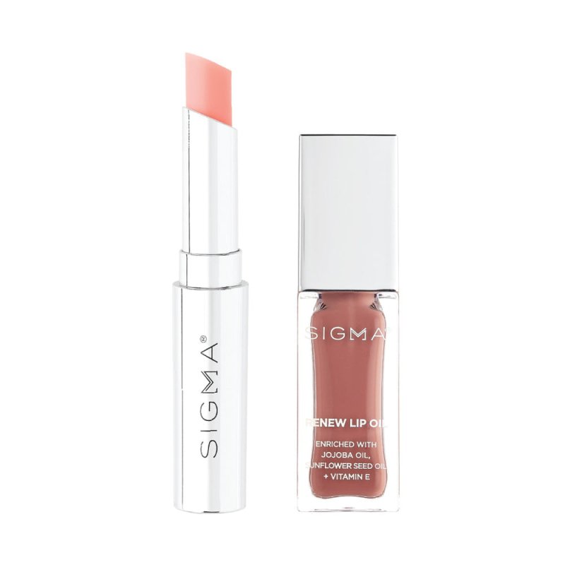 Sigma Beauty Winter Romance Wonderland Holiday Collection Snow Kissed Lip Duo - Lip Gloss - British D'sire