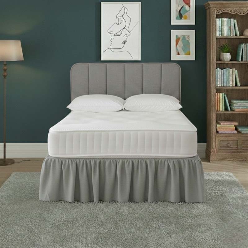 Base Valance Polycotton Sheet for Divan Beds Easy Care Bed Base Cover - Super King - Lilac