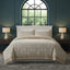 Elegant Floral Duvet Set Modern Flower Pattern Bedding for Home Decor - Single - Silver