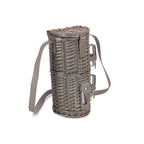 Single Bottle and 2 Cartridge Glass Carrier With Shoulder Strap - Drinks Baskets - British D'sire