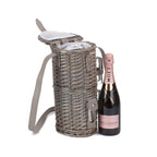 Single Bottle and 2 Cartridge Glass Carrier With Shoulder Strap - Drinks Baskets - British D'sire