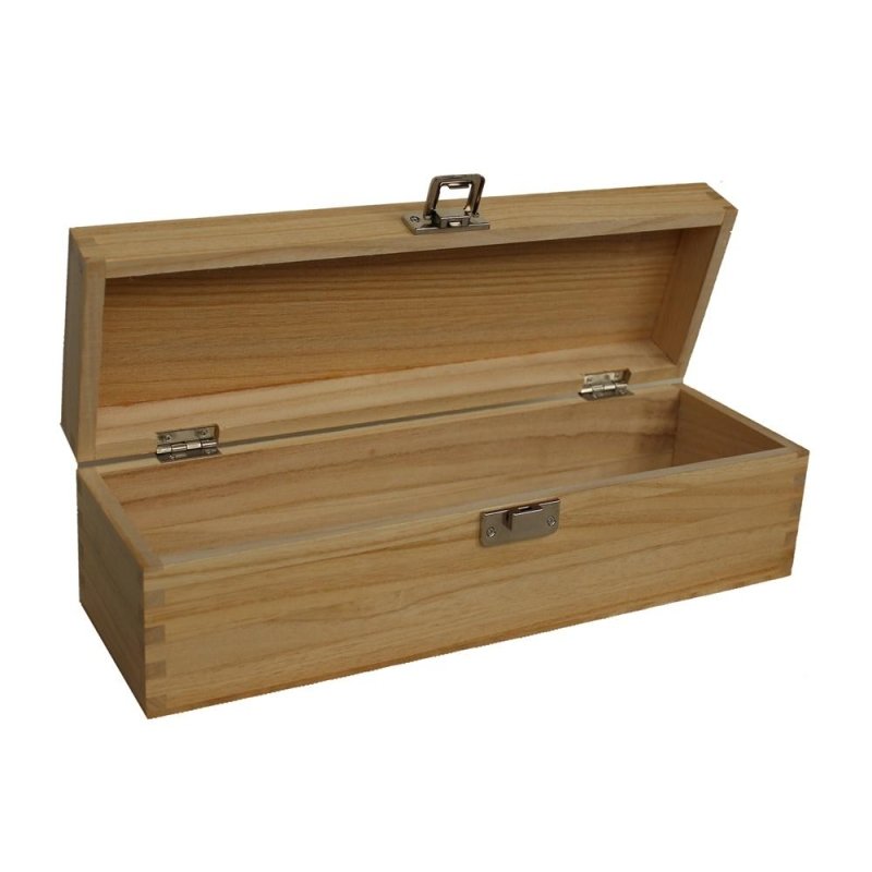 Single Bottle Clear Varnish Wooden Box - Presentation Boxes - British D'sire