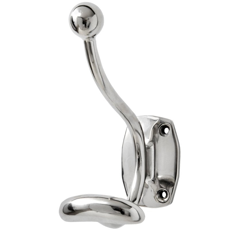 Single Hook Chrome Coat Hanger Decorative Home Accessory - Coat Hook - British D'sire