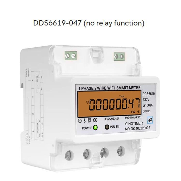 SINOTIMER DDS6619-047 100A Without Switch Single-phase Tuya WiFi Energy Meter AC 220V Secondary image