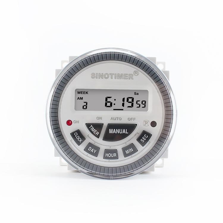 SINOTIMER TM - 619sH - 4 12VDC 10A Digital 7 - Day Timer Switch Second Control Timer - British D'sire Main image