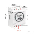 SINOTIMER TM619 - 380V 16A 3 Phase Timer Switch 7 - Day Programmable Minimum Interval 1 Minute - British D'sire