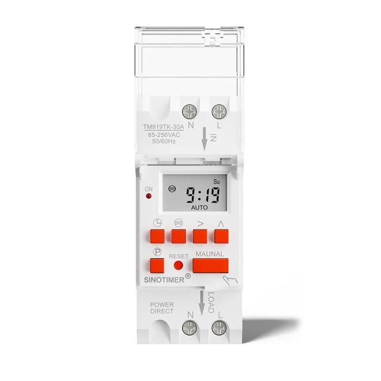 SINOTIMER TM919TK - 30A 85 - 265VAC Astronomical Time Switch For Automatic Calculation Of Sunrise And Sunset In Latitude And Longitude - British D'sire Main image