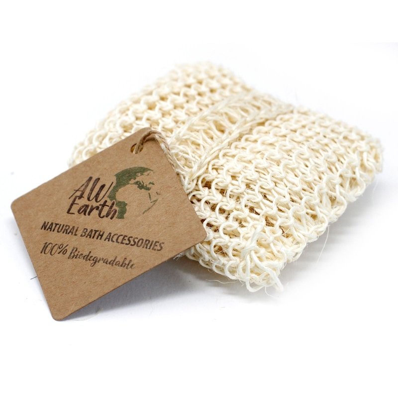 Sisal Sponge And Scrub - Extra Exfoliating Cushion - Sponges Loofahs - British D'sire