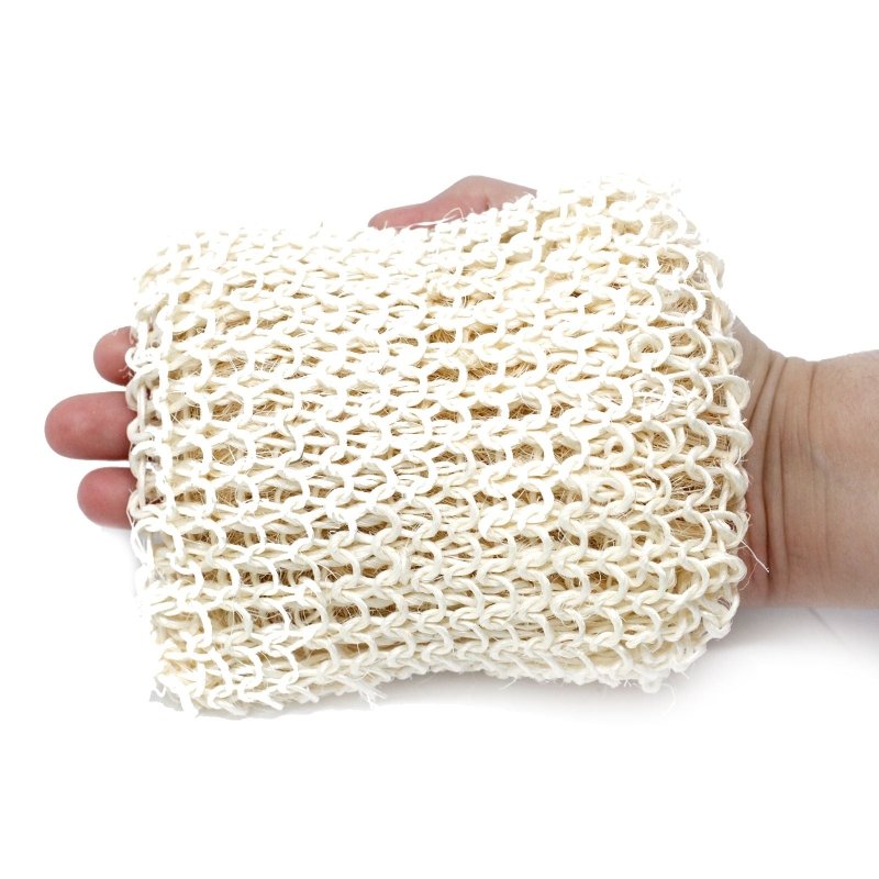 Sisal Sponge And Scrub - Extra Exfoliating Cushion - Sponges Loofahs - British D'sire