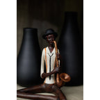 Sitting Jazz Band Saxophonist Decorative Ornament - Figurines - British D'sire