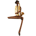 Sitting Jazz Band Saxophonist Decorative Ornament - Figurines - British D'sire