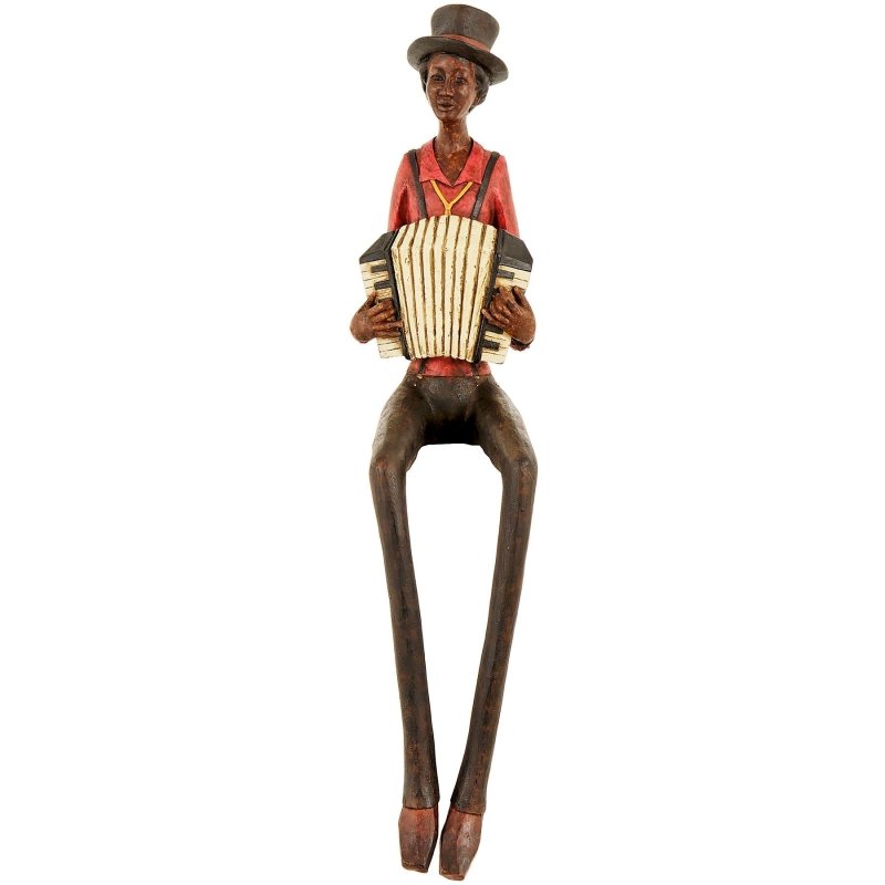 Sitting Jazz Band Squeeze Box Decorative Ornament - Figurines - British D'sire