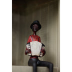 Sitting Jazz Band Squeeze Box Decorative Ornament - Figurines - British D'sire